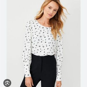 Pre loved Ann Taylor Mixed Media Top